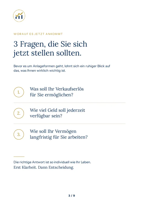 Report-Seite 3: 3 Fragen, die Sie sich jetzt stellen sollten